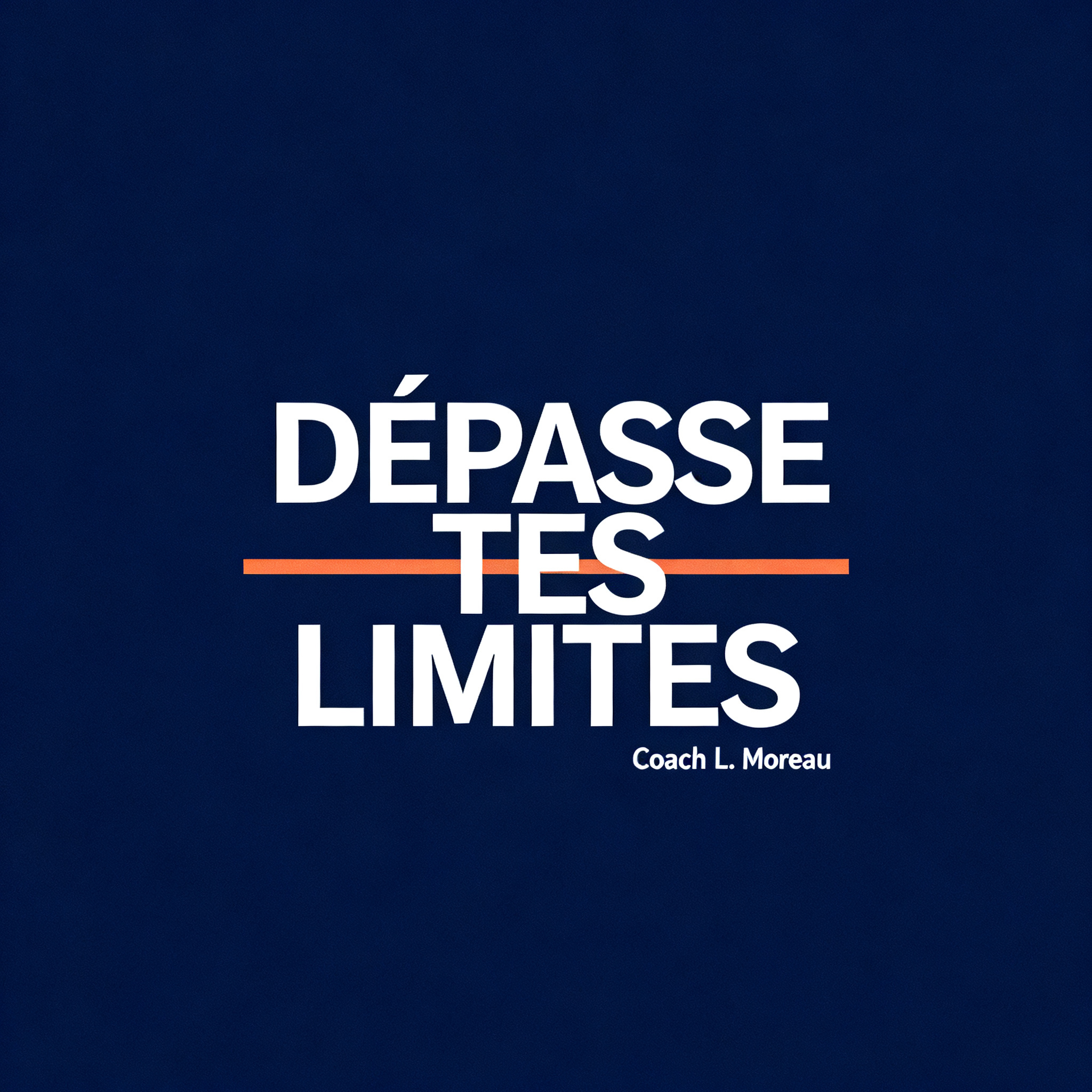 Post Instagram coach sportif version pro minimaliste navy et orange